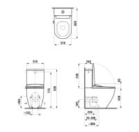 Vorschau: Laufen Cleanet Pro Lite Dusch-WC spülrandlos, bodenstehend, weiß