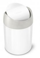 simplehuman Mini-Abfalleimer 1,5 Liter, weiß CW2079