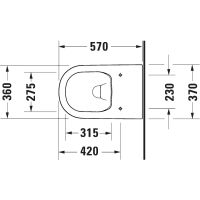 Vorschau: Duravit D-Code Stand-WC rimless Set mit SoftClose WC-Sitz 57x37cm, weiß