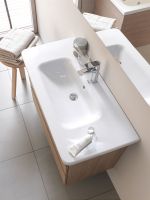 Duravit DuraStyle Waschtisch rechteckig 100x48cm, mit Hahnloch, mit Überlauf, WonderGliss, weiß 23201000001