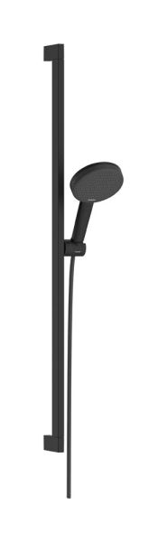 hansgrohe Raindance Alive Select S Duschset 125 Stange 90cm schwarz matt 24601670