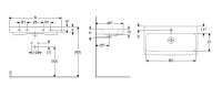 Vorschau: Geberit iCon Doppel-Waschtisch mit 2x1 Hahnloch, 120x48,5cm, weiß