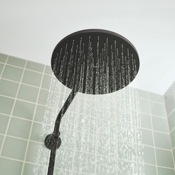 Grohe Vitalio Joy+ SmartControl System 280 Mono Duschsystem mit Thermostat, Aufputz, schwarz matt
