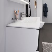 Vorschau: Duravit ME by Starck Waschtisch 103x49cm, mit Hahnloch, mit Überlauf, WonderGliss, weiß 23361000001