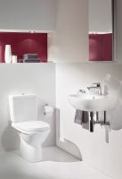 Vorschau: Villeroy&Boch O.Novo Stand-Tiefpül-WC, spülrandlos mit DirectFlush für Kombination, 36x67cm 5661R001_2
