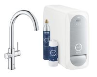 Vorschau: Grohe Blue Home Einhand-Spültischbatterie mit Filterfunktion, mit Bluetooth und WIFI, C-Auslauf 31455001 chrom