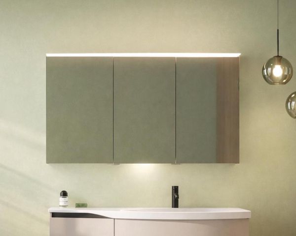 Burgbad Sinea 3.0 Spiegelschrank 140x80cm mit horizontaler LED-Beleuchtung, Ausführung rechts SHFD140