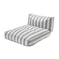 Vorschau: blomus STAY Day Bed 190x116cm, grau/weiß gestreift