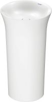 Vorschau: Duravit White Tulip freistehender Waschtisch Ø50cm, mit Bodenablauf, ohne Überlauf, weiß 2703500070