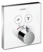 Vorschau: Hansgrohe ShowerSelect Thermostat Unterputz für 2 Verbraucher, weiß/chrom