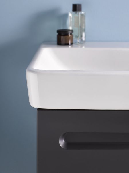 Duravit No.1 Waschtisch 80x46cm, mit Überlauf, ohne Wondergliss, weiß 23758000002