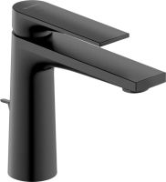 Duravit Tulum Einhebel-Waschtischmischer mit Zugstangen-Ablaufgarnitur, schwarz matt TU1021001046