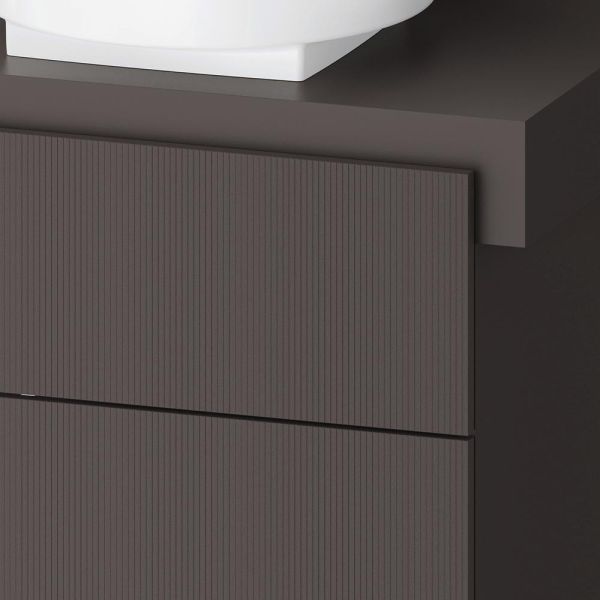 Duravit Balcoon Waschtischunterschrank 100x57x53,4cm für Aufsatzbecken, 2 Schubladen
