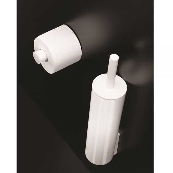 Cosmic Black & White Toilettenbürstengarnitur + Toilettenpapierhalter 