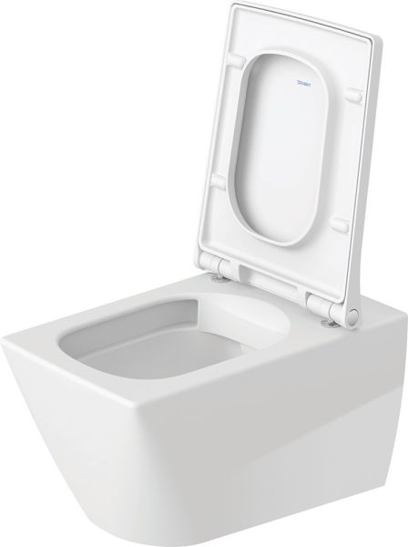 Duravit Viu Wand-WC 57x37cm, eckig, WonderGliss, rimless, weiß 25110900001