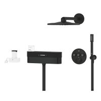 Vorschau: Grohe Grohtherm SmartControl PUREFOAM Duschsystem Unterputz mit Rainshower SmartActive 310, phantom black 105812KF00