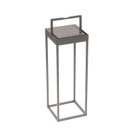 KETTLER KETTLIGHT SQUARED Laterne, Höhe 50cm, Aluminium/Polycarbonat, grau