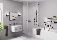 Vorschau: Hansgrohe RainDrain Spot Komplettset 15x15cm 35 l/min, befliesbar, edelstahl gebürstet