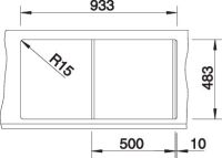 Vorschau: Blanco Tipo 5 S Edelstahlspüle, Becken reversible einbaubar, edelstahl naturfinish