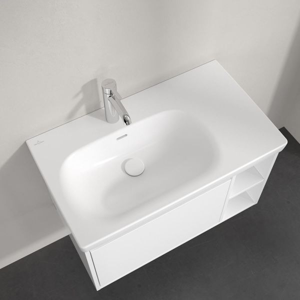Villeroy&Boch Skyla Waschtisch 80x46cm, Ablagefläche rechts