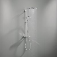 Grohe Vitalio Joy+ System 280 Duschsystem mit Thermostat, Wandmontage, chrom 1142240000