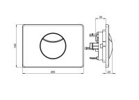 Vorschau: Villeroy&Boch ViConnect WC-Betätigungsplatte, 2-Mengen-Spülung, chrom 922485611