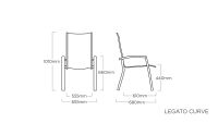 Vorschau: KETTLER LEGATO CURVE Stapelsessel, anthrazit/anthrazit