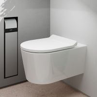 Hansgrohe EluPura S Wand-WC Set spülrandlos AquaHelix Flush mit WC-Sitz, SmartClean, weiß 61115450
