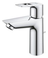 Vorschau: Grohe BauLoop Waschtischarmatur M-Size mit Ablaufgarnitur, LowFlow 3,5 l/min, chrom