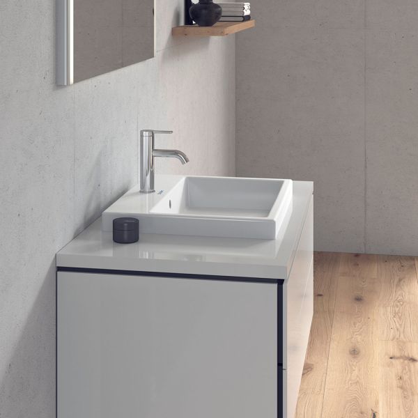 Duravit Vero Air Einbauwaschtisch rechteckig 55x45,5cm, mit 1 Hahnloch, mit Überlauf, weiß 0383550000