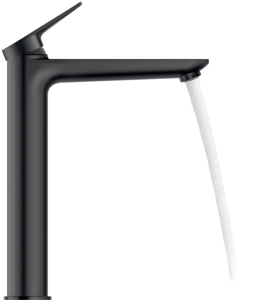 Duravit Wave Einhebel-Waschtischarmatur XL, ohne Ablaufgarnitur, schwarz matt WA1040002046