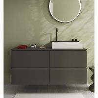Vorschau: hansgrohe Avalegra AquaUnit Waschbecken 58x48cm ohne Ablage, Armatur in brushed black chrome