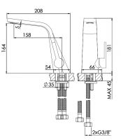 Vorschau: Steinberg Serie 260 Waschtisch-Einhebelmischer mit Keramikkartusche, ohne Ablaufgarnitur 1 14 2601010RG