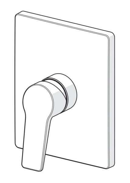 Hansa Hansatwist Fertigmontageset Einhand-Brause-Batterie, Vollhebel, chrom