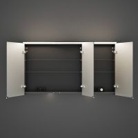 Vorschau: Burgbad Sinea 3.0 LED-Spiegelschrank 140x80cm passend zu Doppelwaschtisch