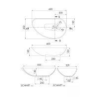 Vorschau: Steinberg Serie 440 Aufsatzschale eirund 60x35cm, weiß matt