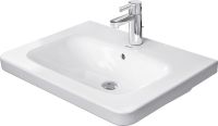 Duravit DuraStyle Waschtisch rechteckig 65x48cm, mit Hahnloch, mit Überlauf, WonderGliss, weiß 23206500001