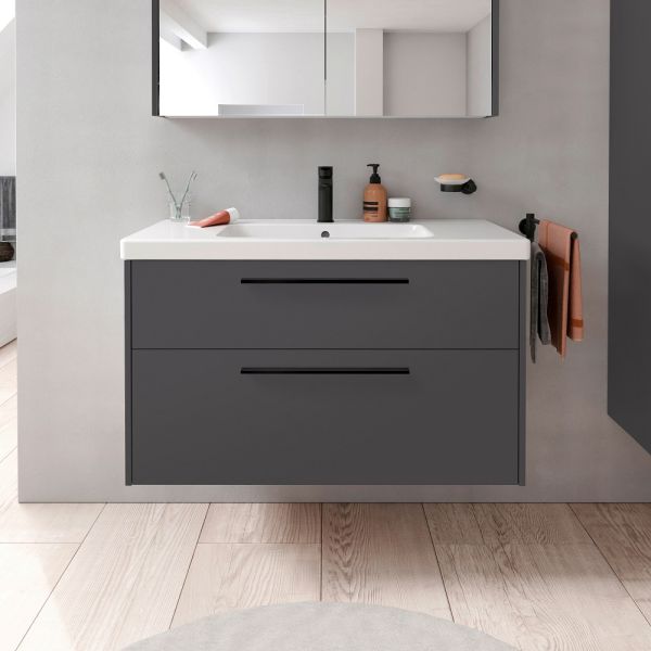 Duravit D-Code Möbelset 100cm Waschtisch mit Unterschrank