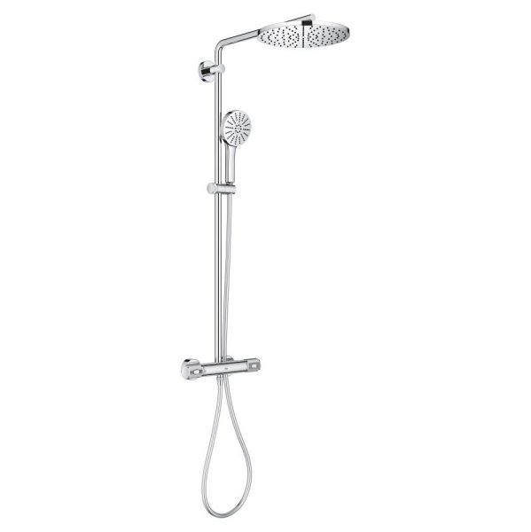 Grohe Vitalio Joy+ CoolTouch System 280 Duschsystem mit Thermostatbatterie, Aufputz, chrom