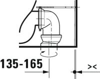 Vorschau: Duravit ME by Starck Stand-WC für Kombination, Tiefspüler, spülrandlos, WonderGliss, weiß