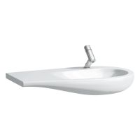 Vorschau: Laufen IL BAGNO ALESSI ONE Waschtisch Ablage links 90x50cm, weiß LCC