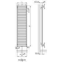 Vorschau: Zehnder Subway Badheizkörper 183,7x60cm chrom, SUBC-180-060