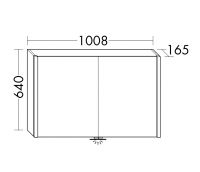 Vorschau: Burgbad Cube Spiegelschrank m. vertikaler LED-Beleuchtung, Vergrößerungsspiegel, dimmbar, 100,8x64cm