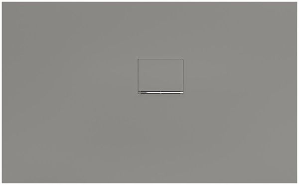 Villeroy&Boch Squaro Infinity Quaryl®-Duschwanne, Eckeinbau rechts gegen Wand, 130x80cm, grey, UDQ1380SQI2RV-3S