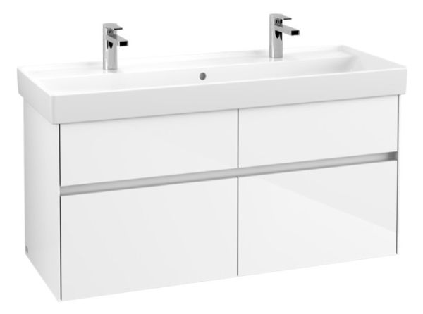 Villeroy&Boch Collaro Waschtischunterschrank mit 4 Auszüge, 115,4cm glossy white C01200DH