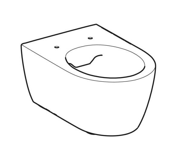 Geberit iCon Wand-WC Tiefspüler, geschlossene Form, Rimfree, weiß_1