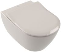 Vorschau: Villeroy&Boch Subway 2.0 WC spülrandlos, DirectFlush, 56x37cm 5614R0R3 pergamon mit Deckel 9M78S1R3