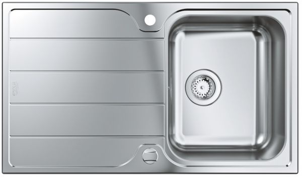 Grohe K500 45-S Edelstahlspüle mit Abtropffläche, edelstahl 31571Sd1 1