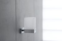 Vorschau: Duravit Karree Zahnputzbecher wandhängend, chrom