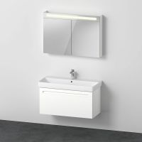 Vorschau: Duravit No.1 Badmöbel-Set 100cm mit Waschtisch, Spiegelschrank und 1 Auszug N10184018180000 
